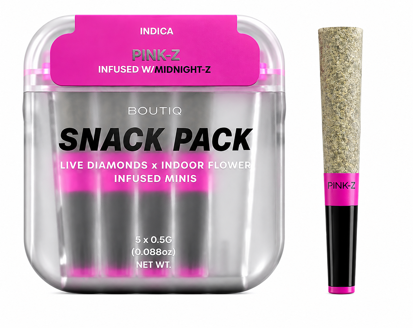 Boutiq Mini Pre Rolls 5 Pack- Live Diamonds Infused