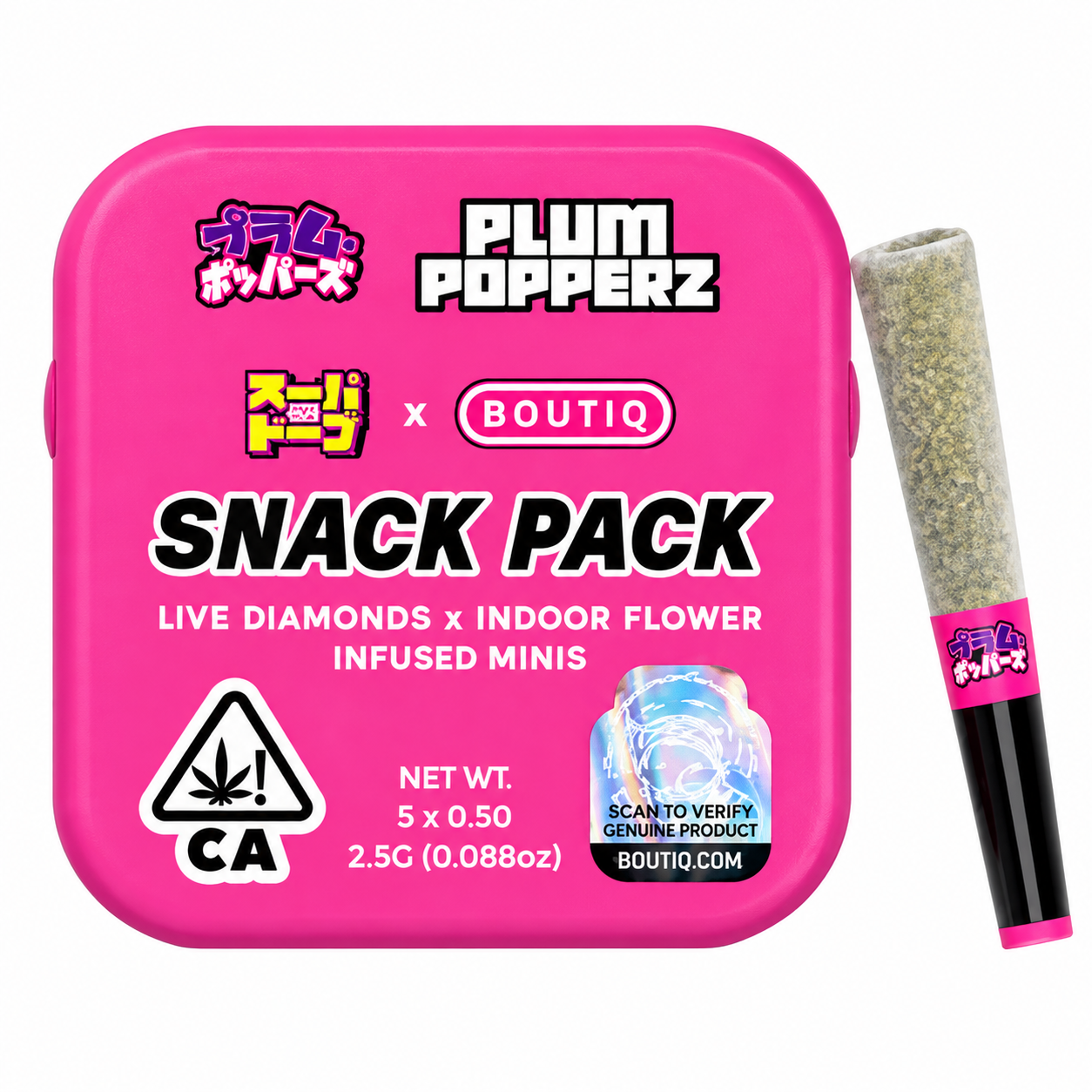 Boutiq X Super Dope Pre Rolls 5 Pack - Live Diamonds Infused